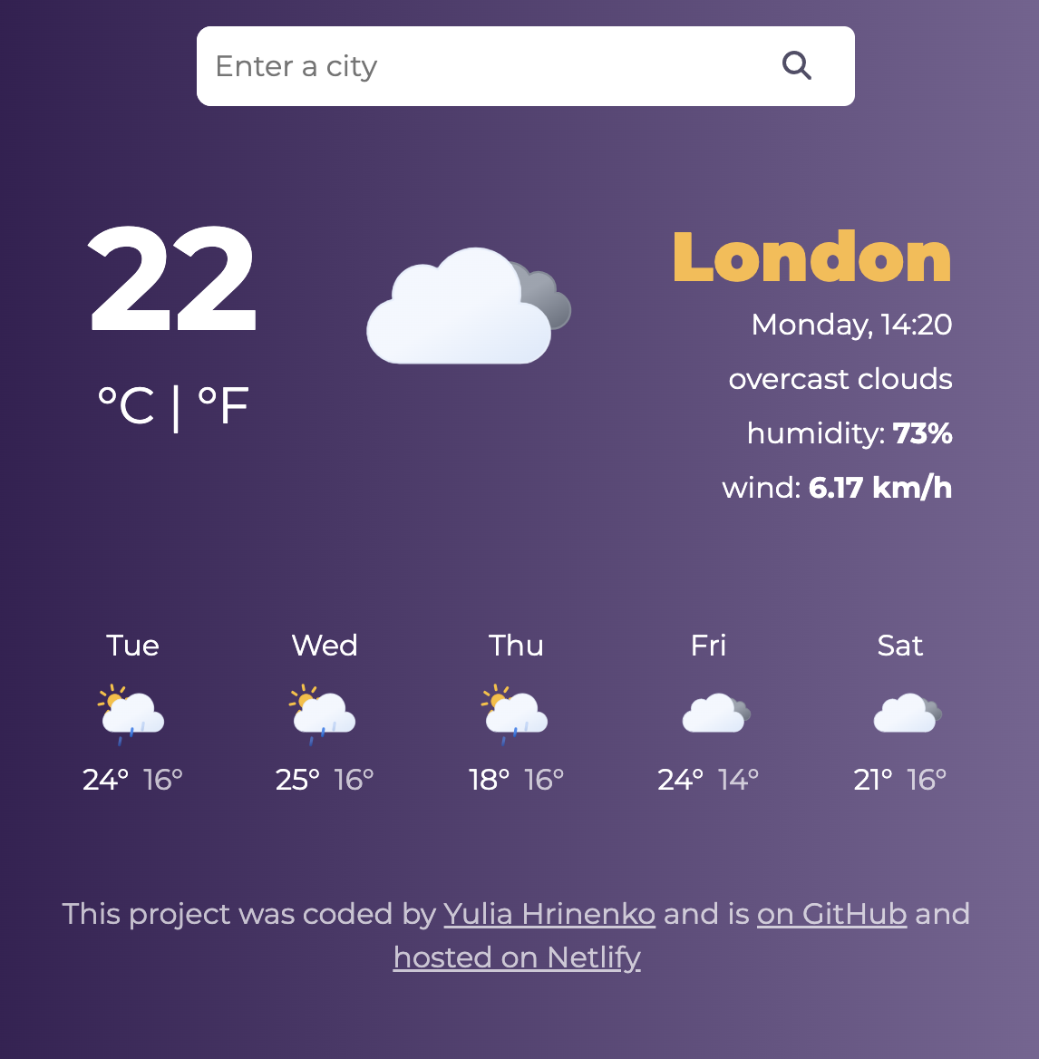 Weather App (React)